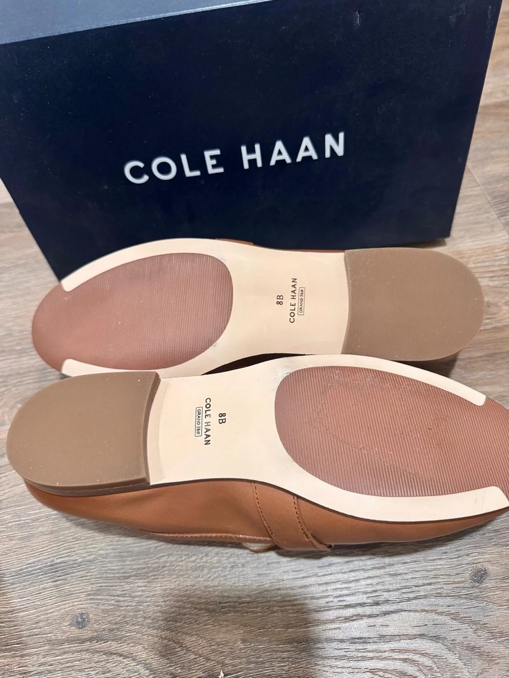 Cole Haan Cognac Leather Bit Loafers